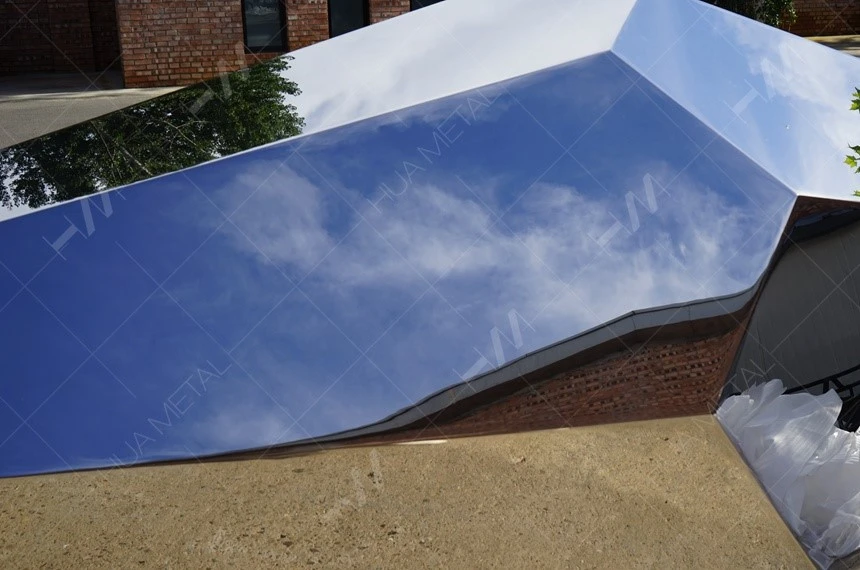 steel diamond sculpture