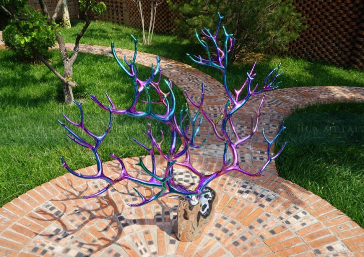 Plated Stainless Steel Sculpture