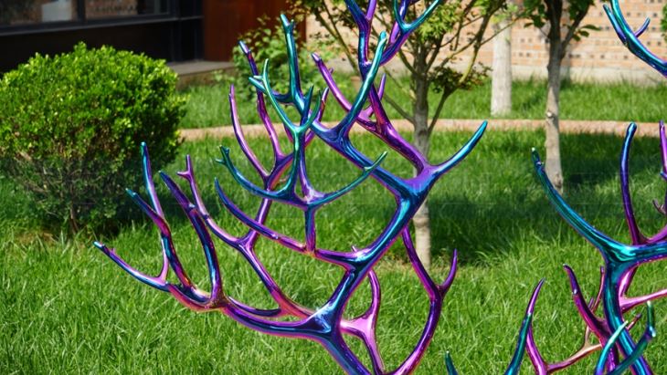 Plated Stainless Steel Sculpture